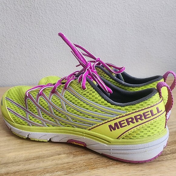 Merrell M-Connect Shoes Womens Size 7 High Viz Purple Vibram Running J06300 - Picture 4 of 12